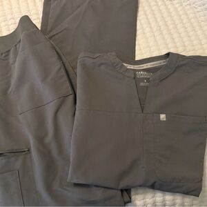 Fabletics Women's Charcoal Grey Jogger Pants & Top Set